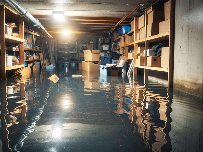 Cave inondée pompage
